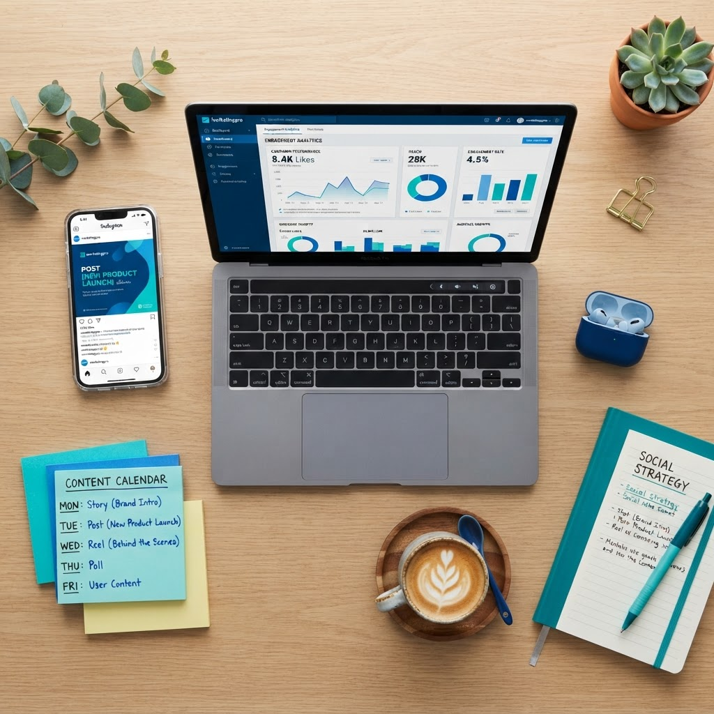 Social media campaign workspace